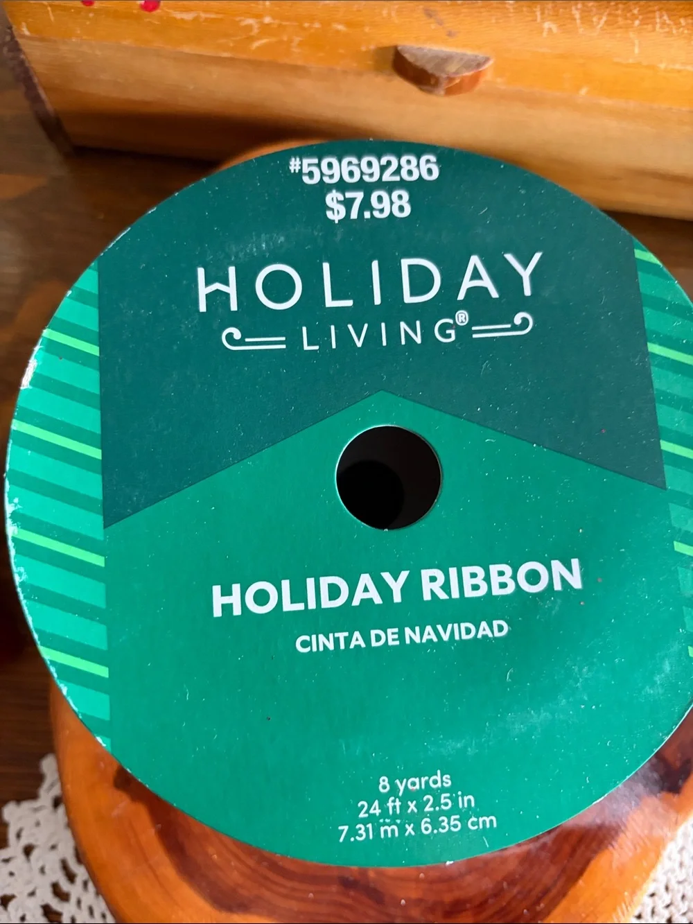 Festive Red Glitter & Holly Wired Ribbon Set - Holiday Gift Wrap
